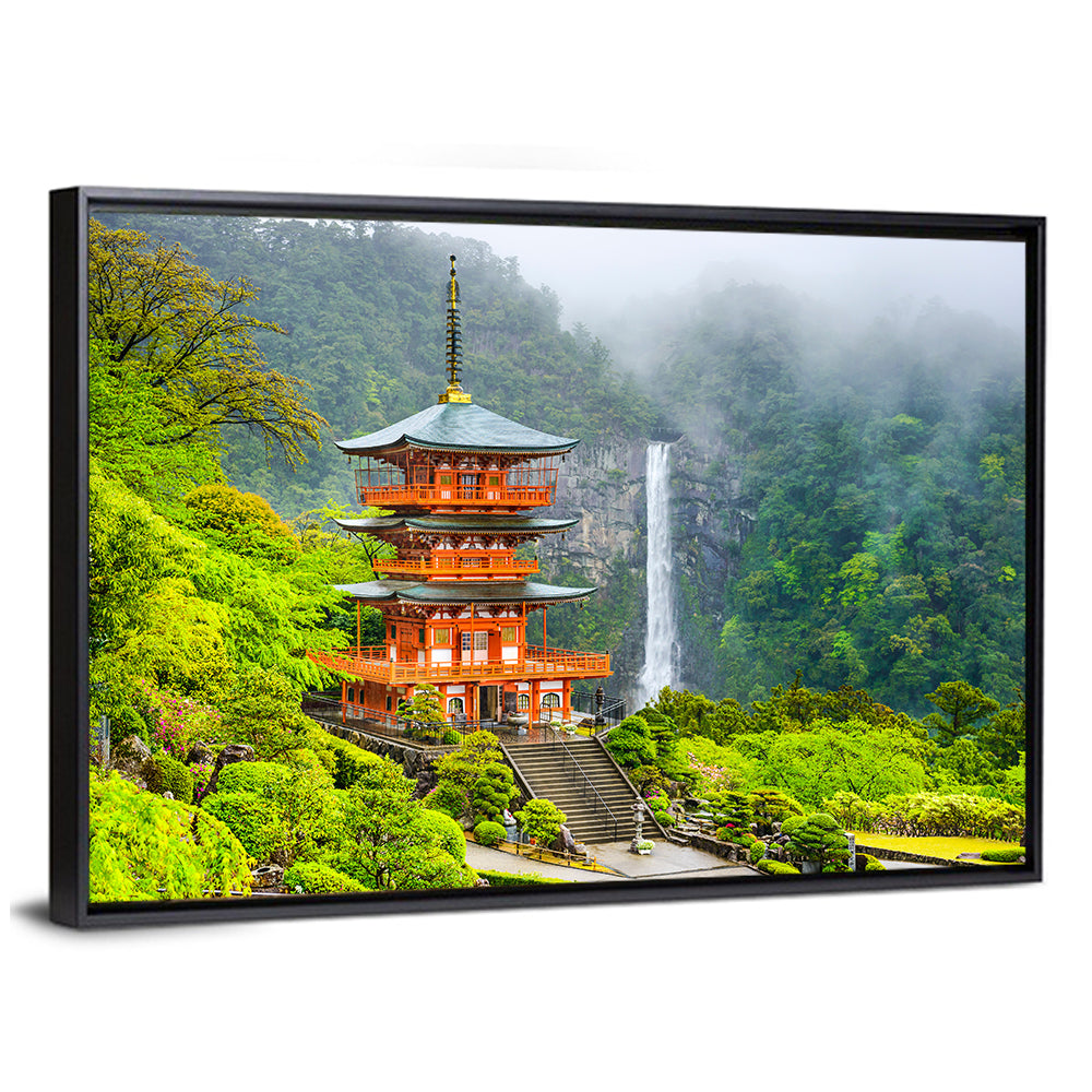 Seiganto-ji Pagoda at Nachi Falls Wall Art