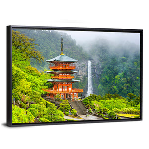 Pagoda Of Seigantoji & Nachi No Taki Waterfall Wall Art