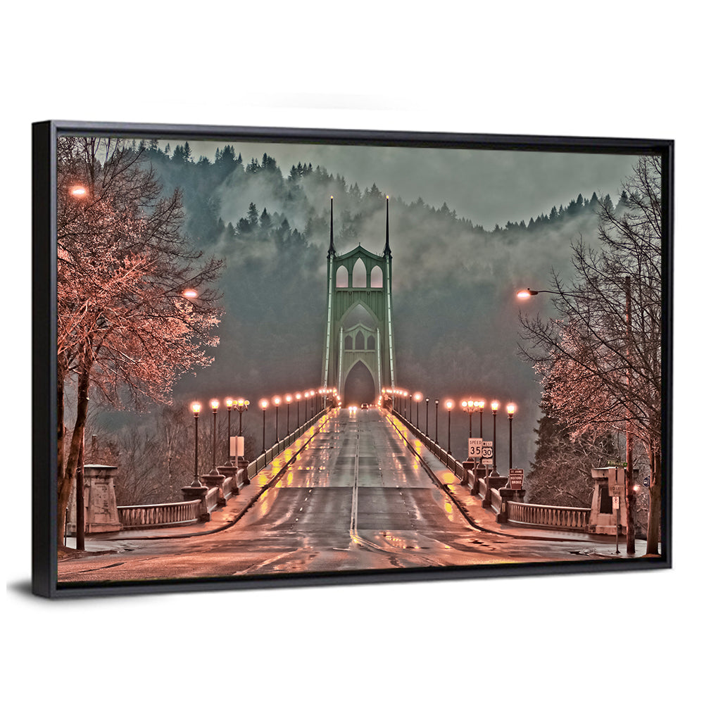 St. Johns Bridge In Portland Wall Art