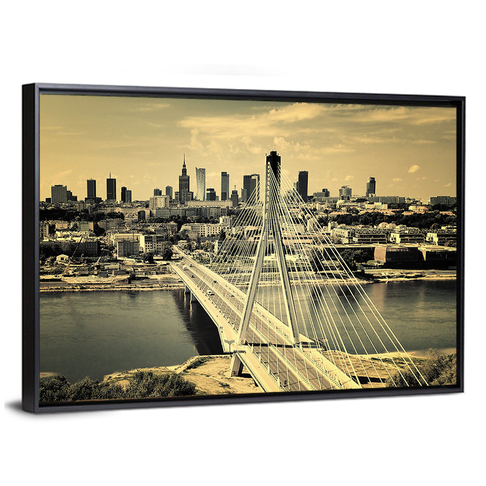 Warsaw Bird's-eye View Wall Art