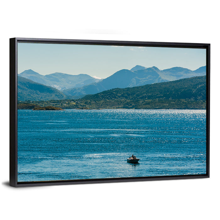 Atlantic View in Norway Wall Art as a framed canvas