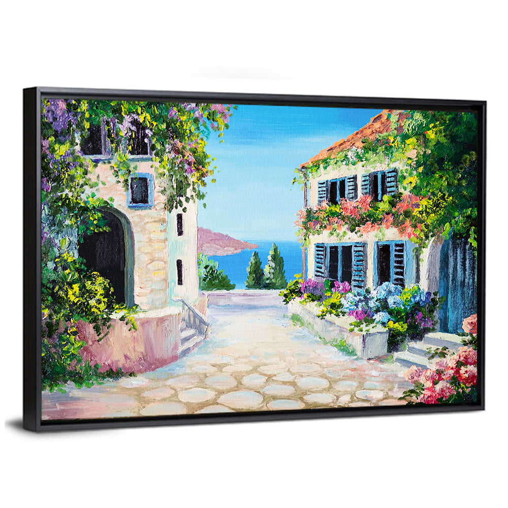 Cobblestone Path to the Sea Wall Art