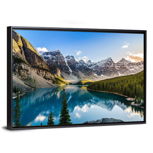 Moraine Lake In Canadian Rocky Mountain Wall Art