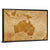 Grunge Australia Map Wall Art