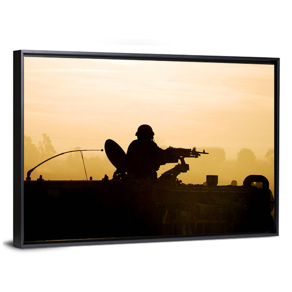 Army Soldier Silhouette Wall Art