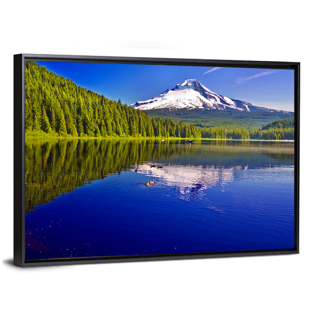 Mt Hood Reflected in Trillium Lake Wall Art