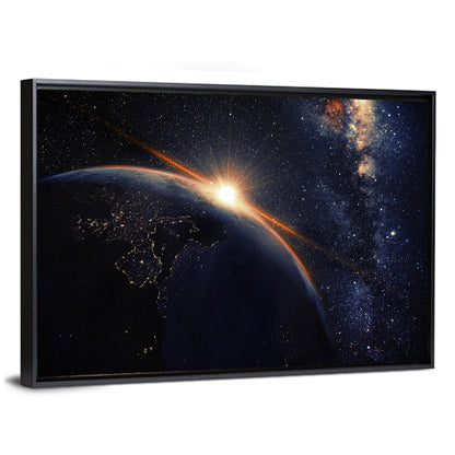 Sunrise Seen From Space Wall Art