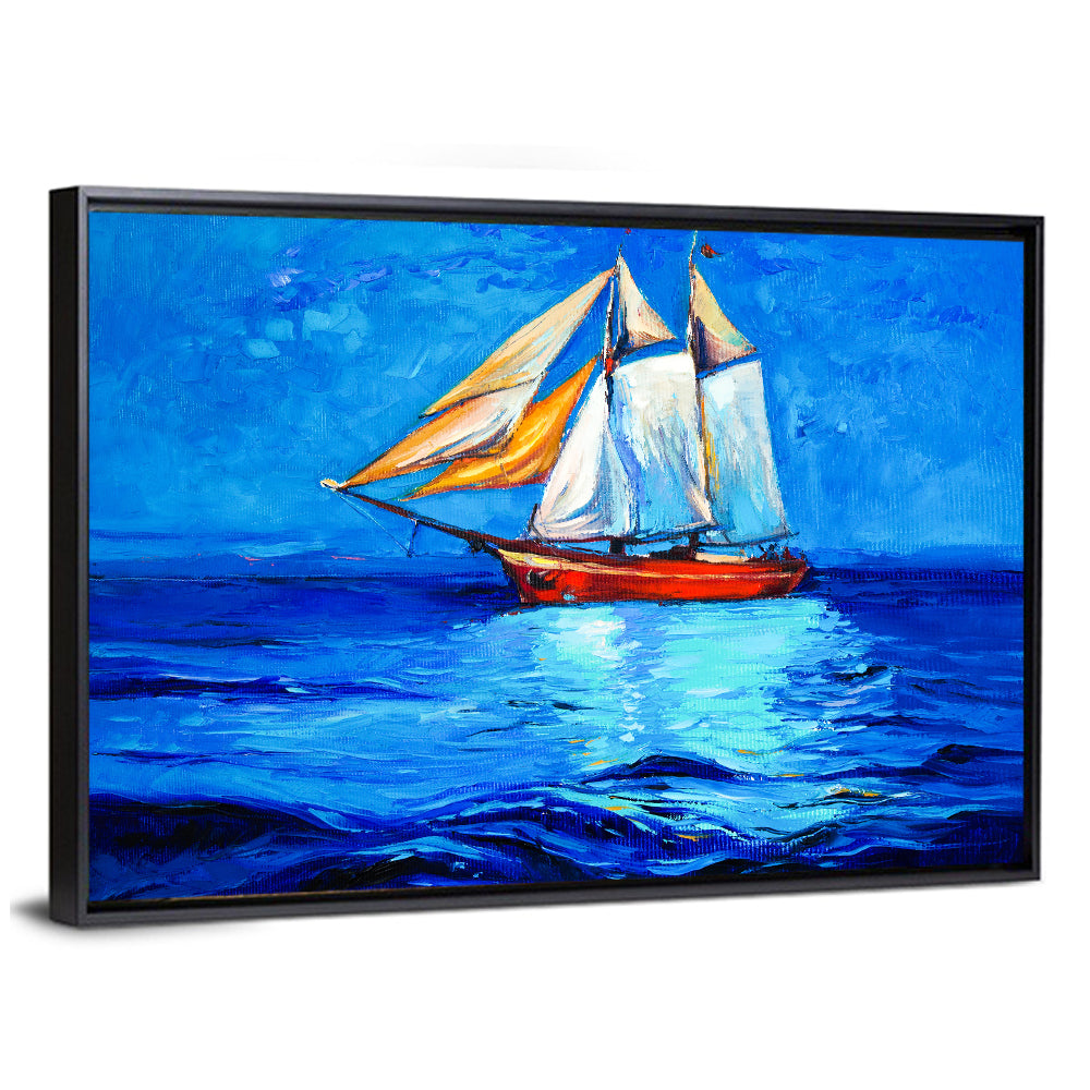 Sailboat at Golden Hour Wall Art