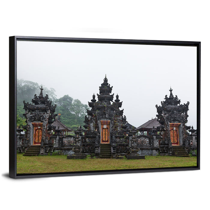 Pura Ulun Danu Buyan Temple Wall Art as a framed canvas