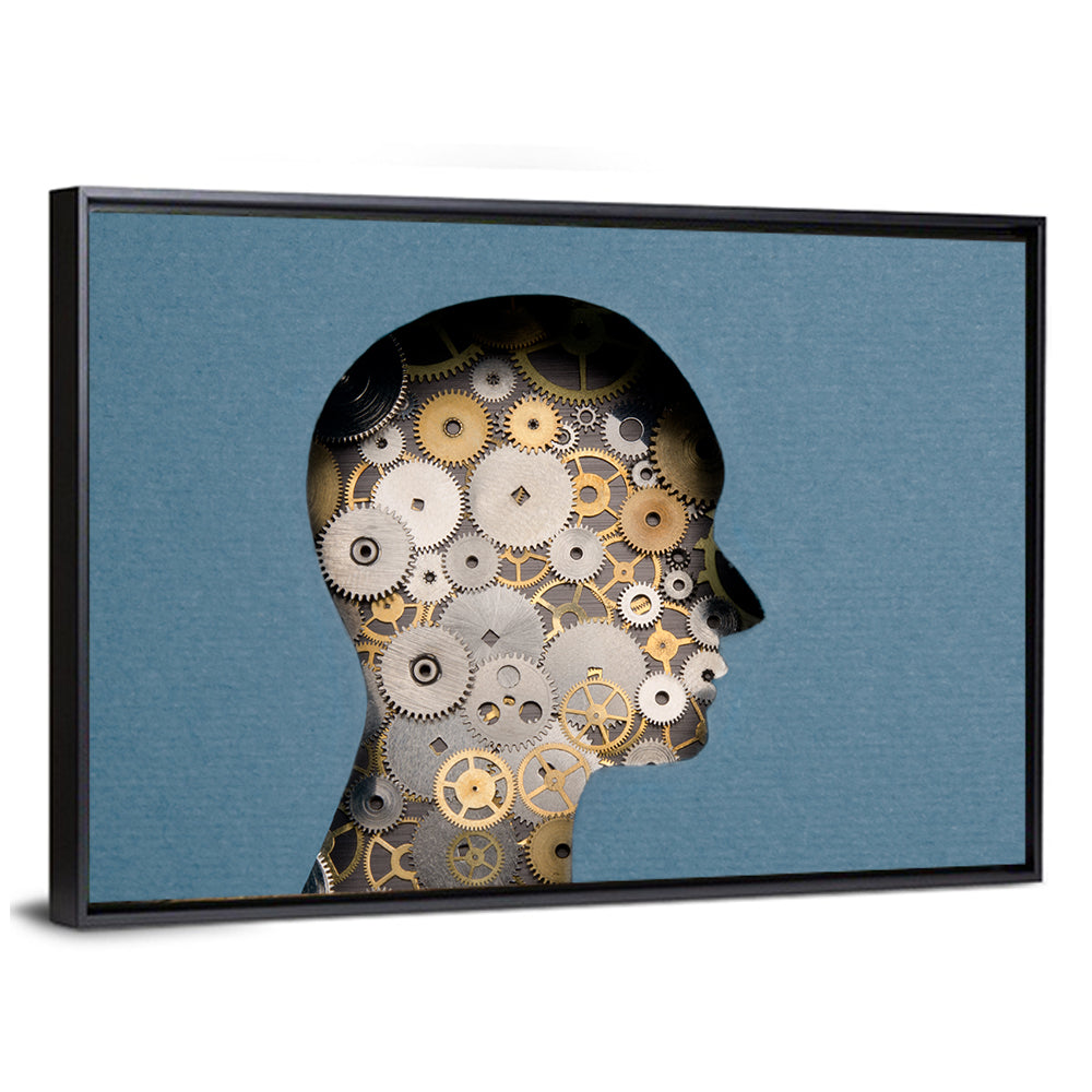Mechanical Mind Silhouette Wall Art