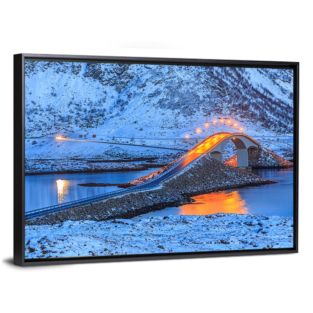 Fredvang Bridges at Twilight Wall Art
