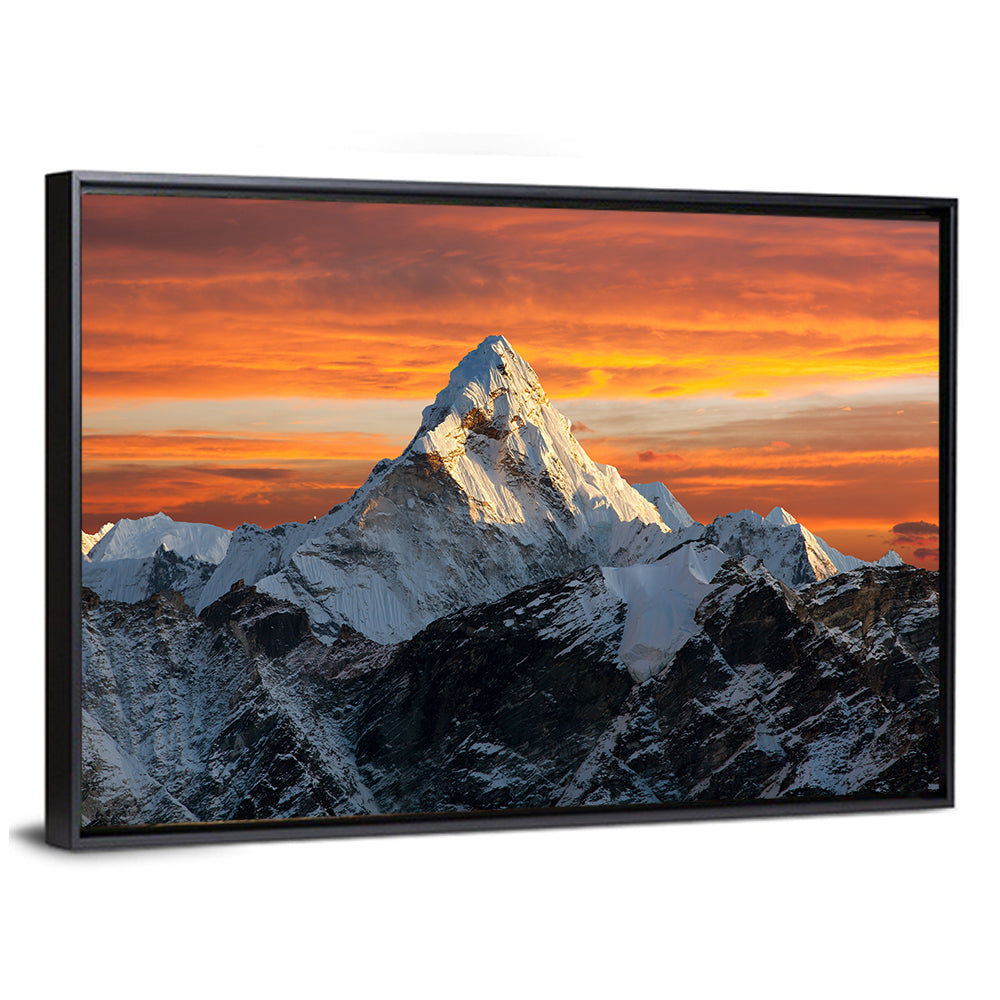 Ama Dablam at Sunset Wall Art