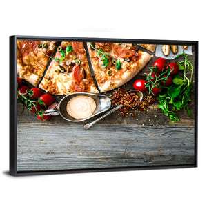 Tasty Seafood Pizza Wall Art