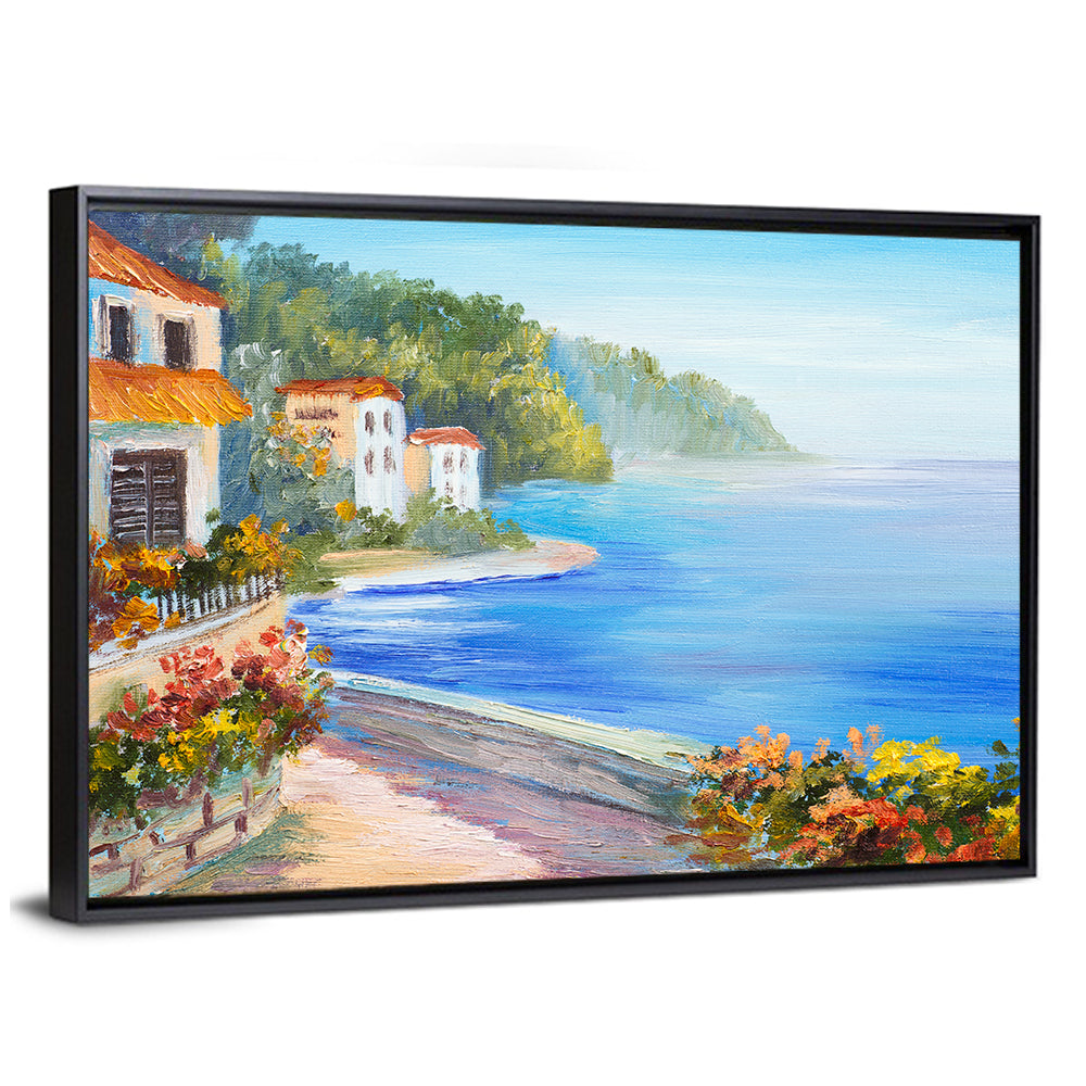 Rest Houses by the Sea Wall Art