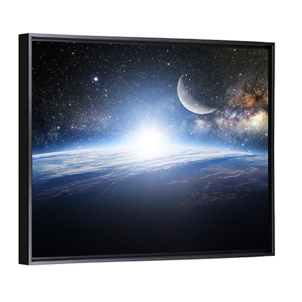 Sunrise Over Earth from Space Wall Art