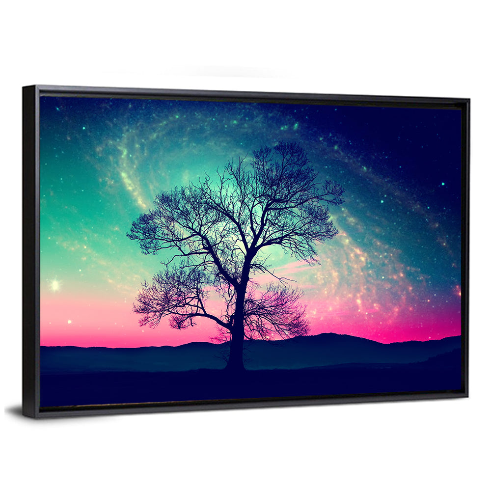 Cosmic Tree Landscape Wall Art