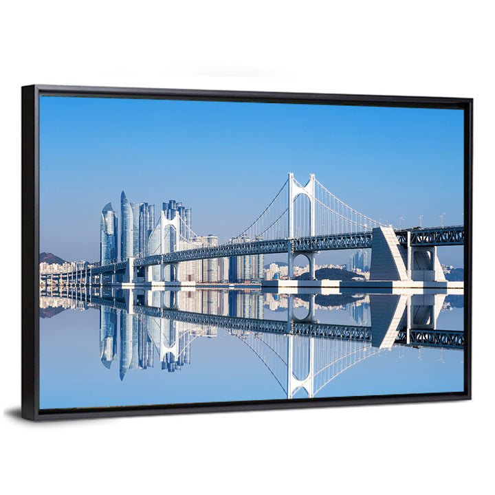 Gwangan Bridge Busan Skyline Wall Art