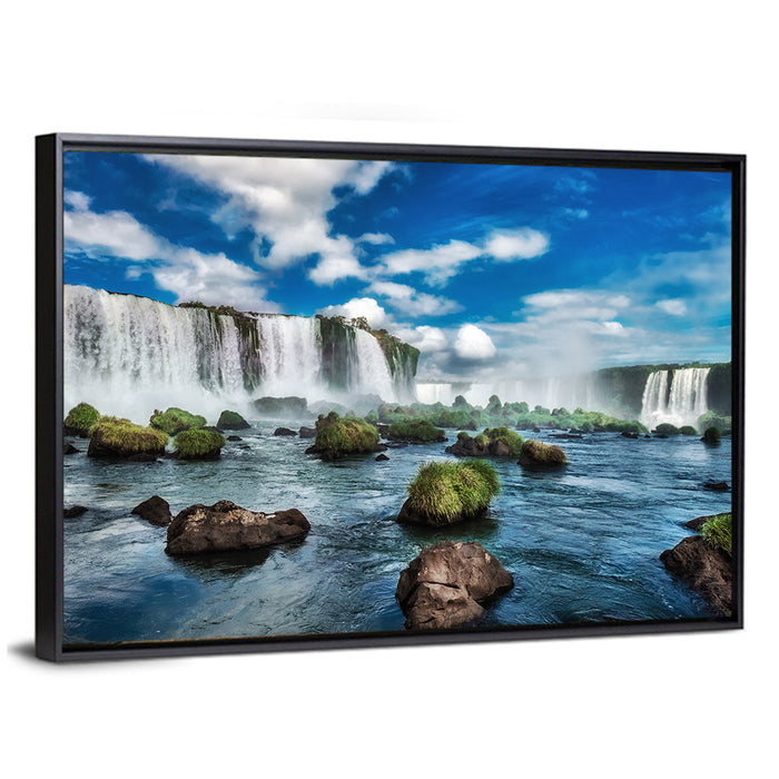 Iguazu Falls, Foz Do Iguaçu Wall Art as a framed canvas