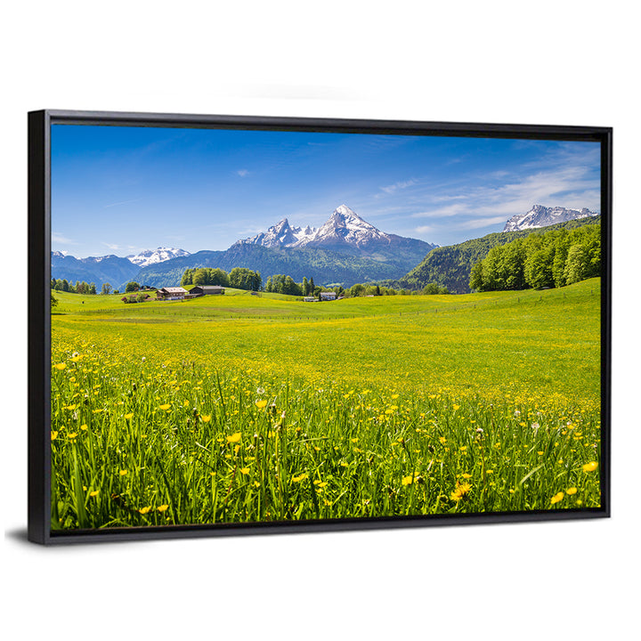 Watzmann Mountain Meadow Wall Art