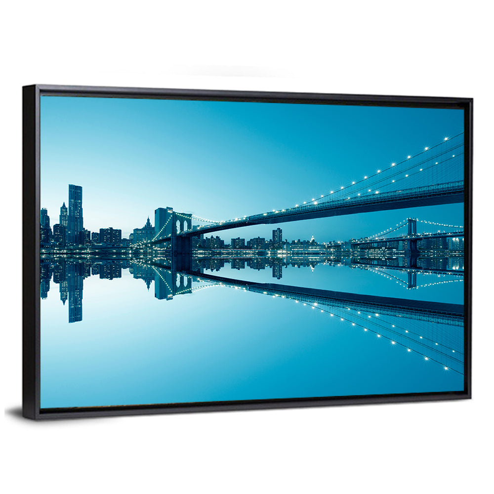 Manhattan Skyline with Brooklyn Bridge Wall Art