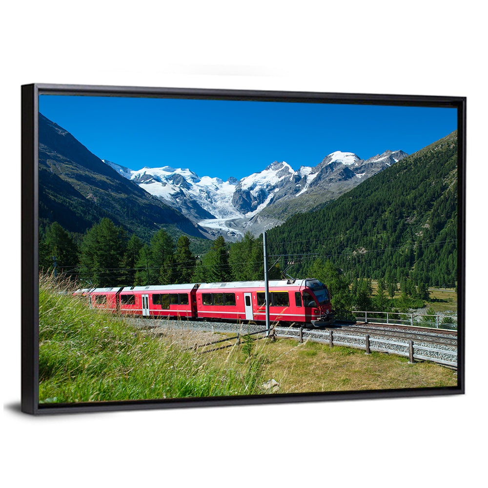 Bernina Express in Swiss Alps Wall Art