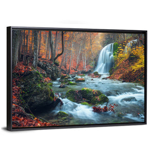 Silver Stream Waterfall In Crimea Wall Art