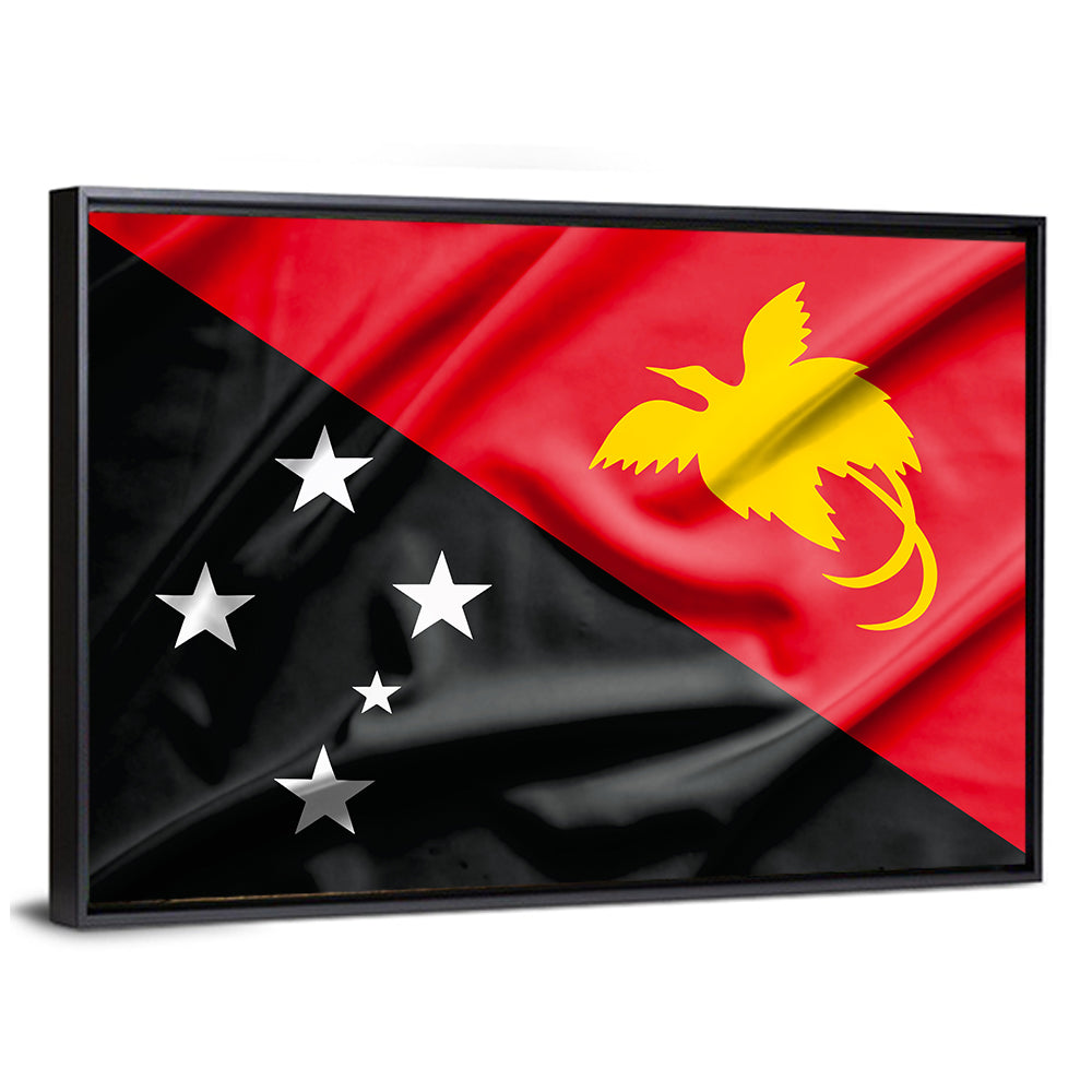 Papua New Guinea Flag Graphic Wall Art