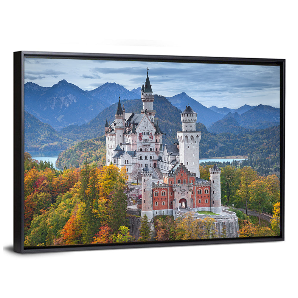 Neuschwanstein Castle in Autumn Wall Art