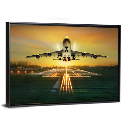 Passenger Plane Fly Up Wall Art