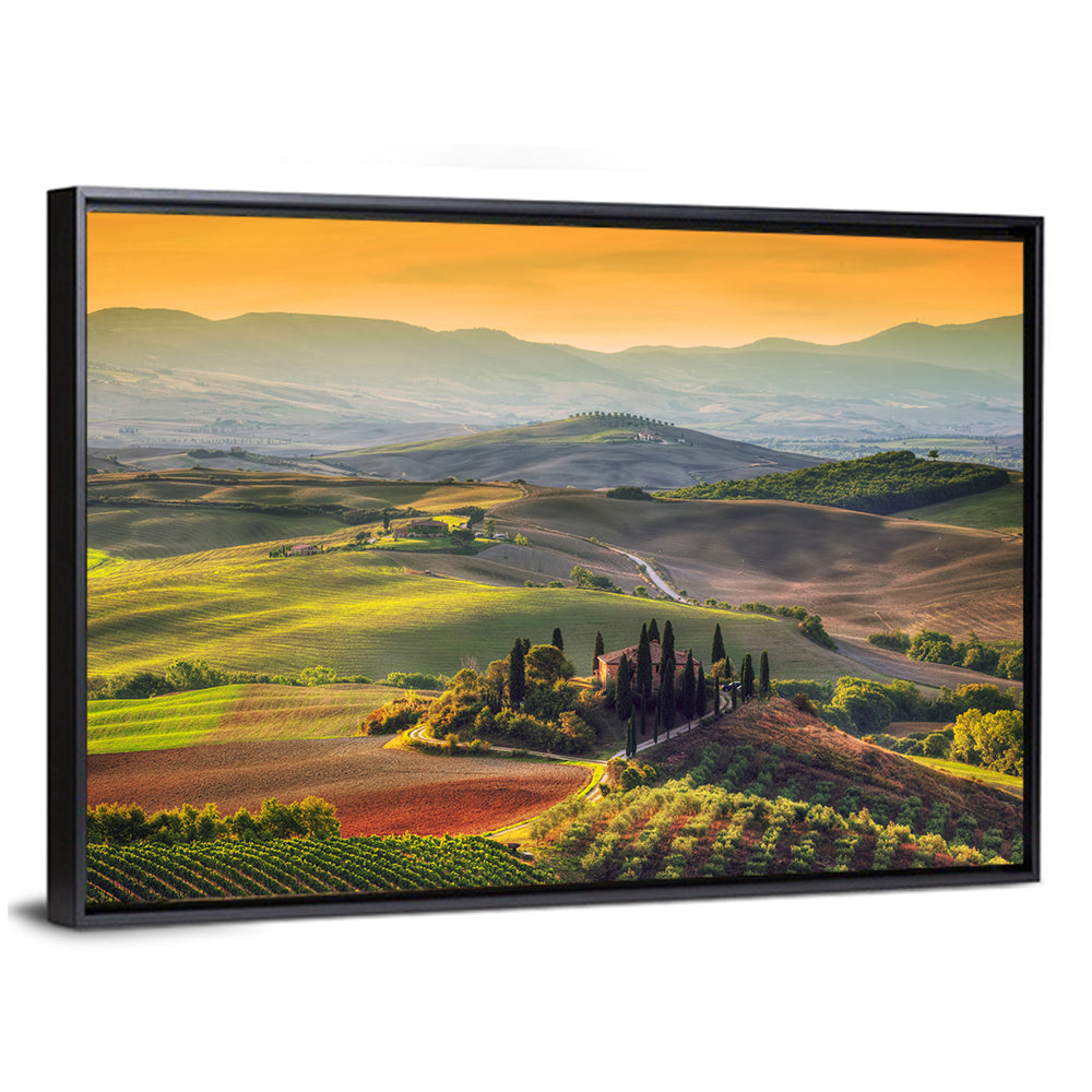 Val D'orcia Sunset Hills Wall Art
