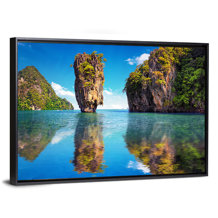 James Bond Island, Phang Nga Wall Art as a framed canvas
