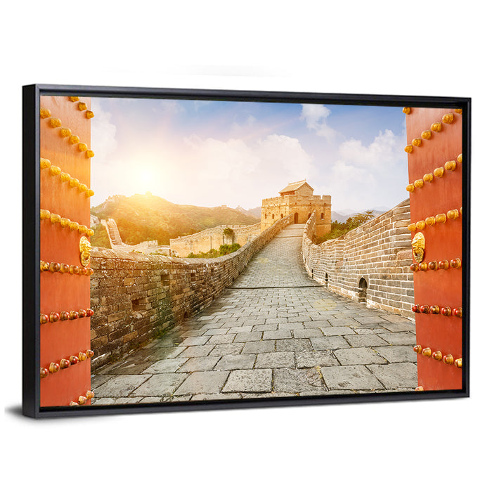 Great at Sunset, Beijing Wall Art as a framed canvas