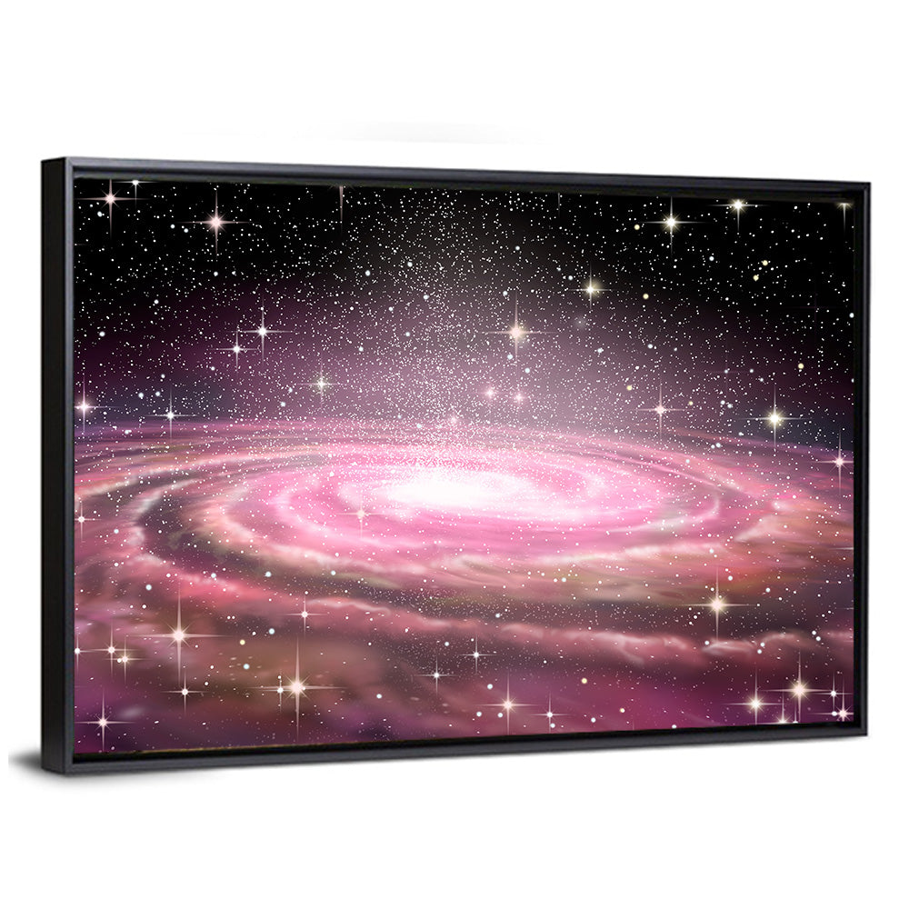 Spiral Galaxy in Deep Space Wall Art