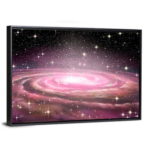 Spiral Galaxy In Deep Space Wall Art