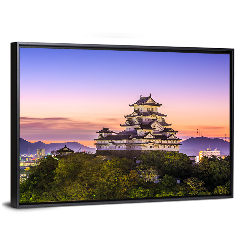 Himeji Castle at Dusk Wall Art