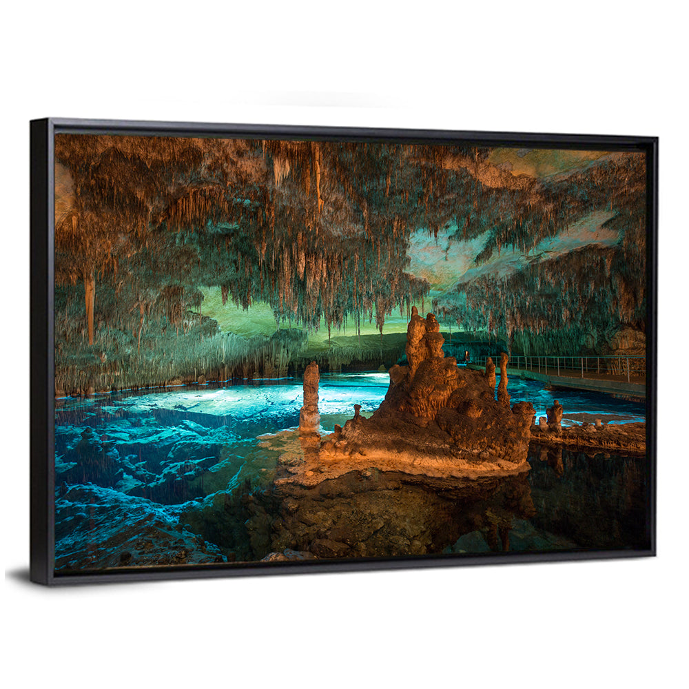 Dragon Caves Blue Lake, Majorca Wall Art