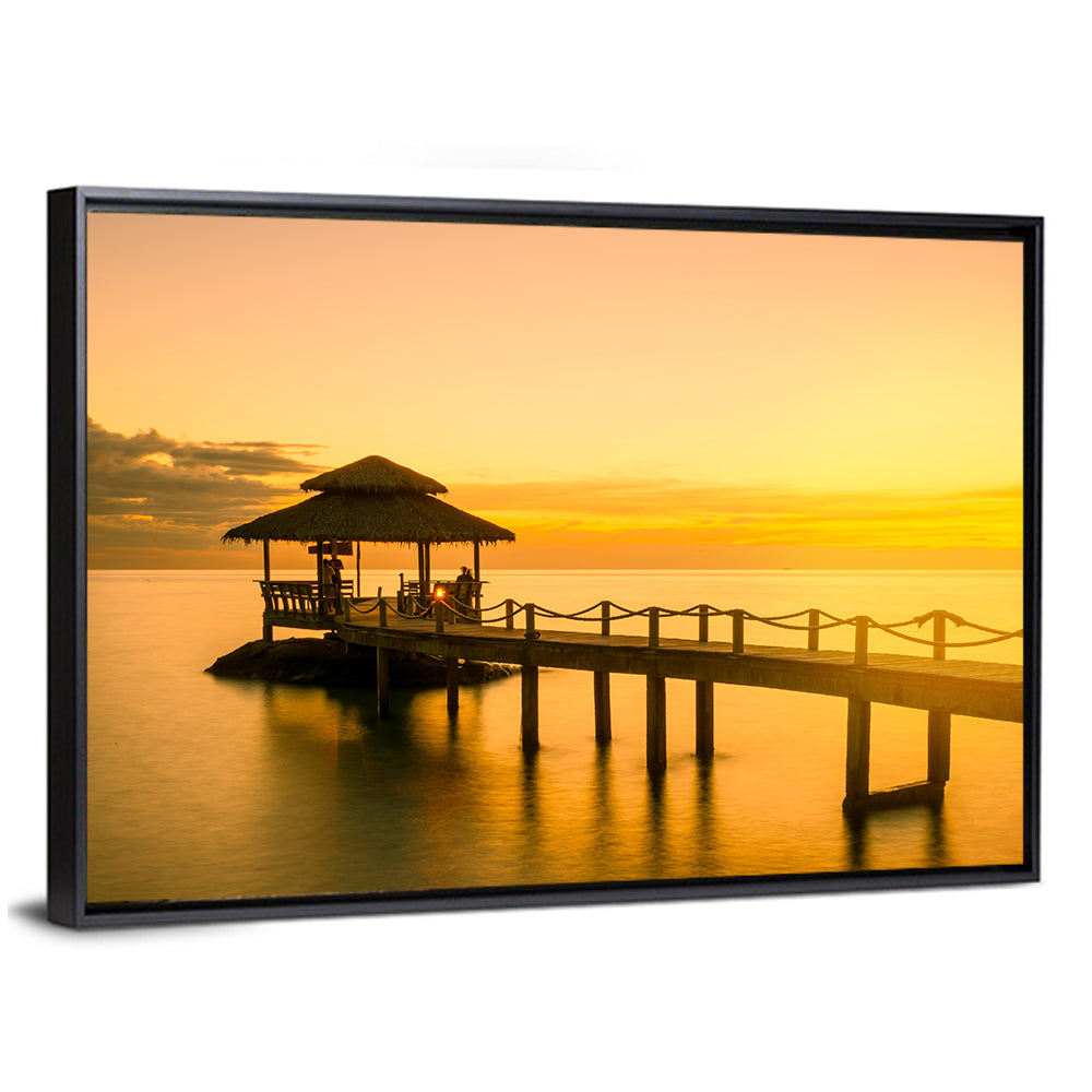 Wooden Pier In Phuket Thailand Wall Art