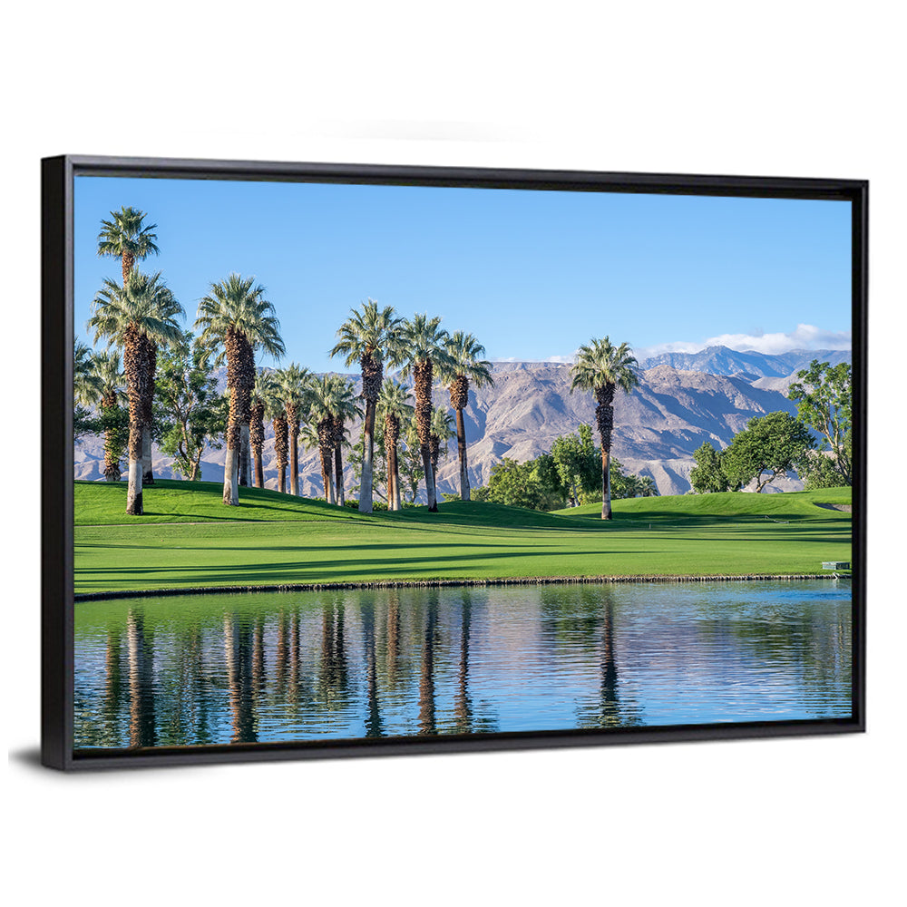 Palm Desert Golf Course with Lake Wall Art
