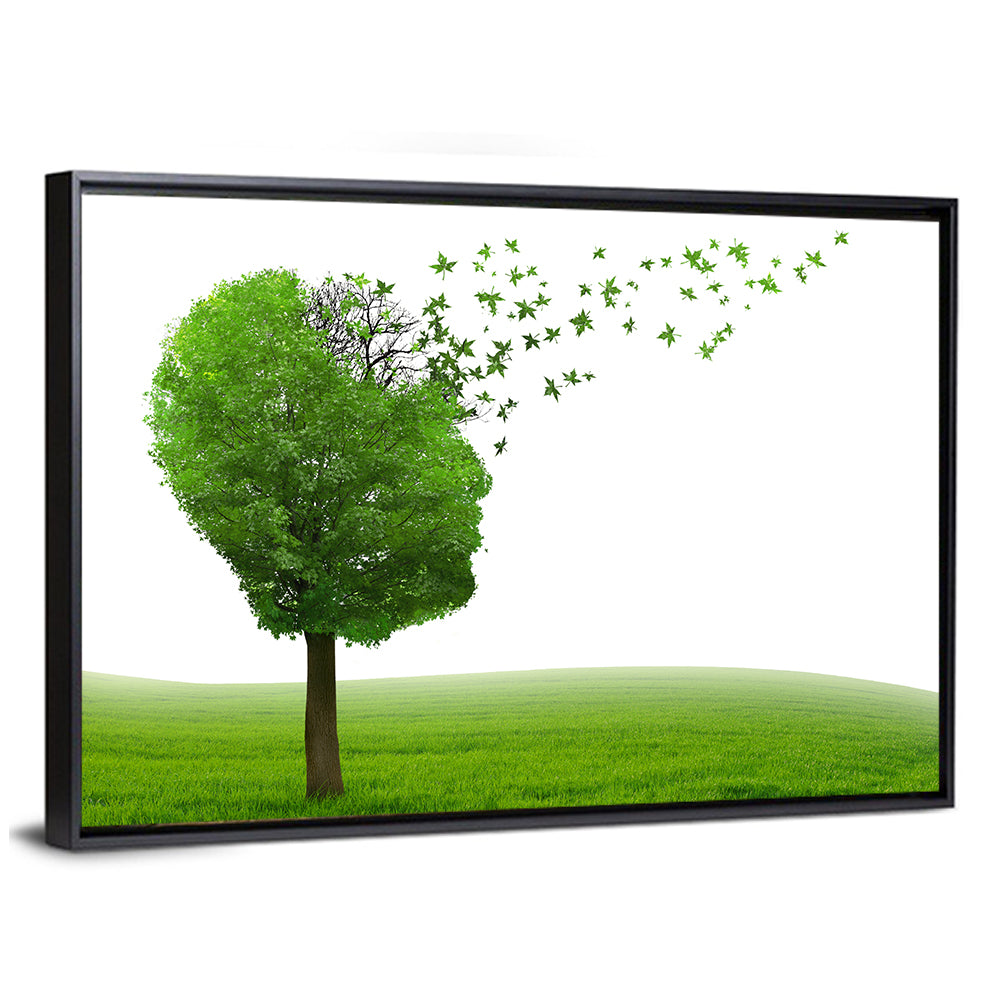 Memory Loss Tree Profile Wall Art