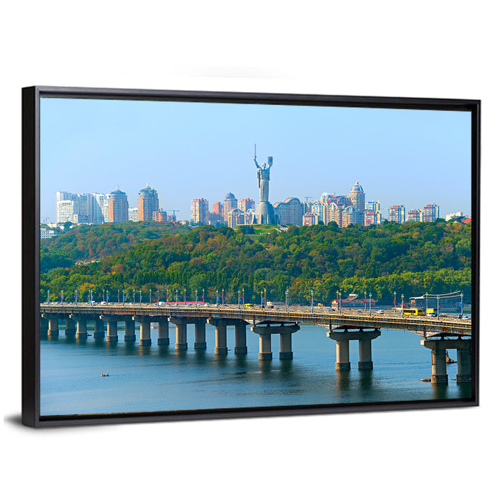 Paton Bridge with Mother Ukraine, Kyiv Wall Art