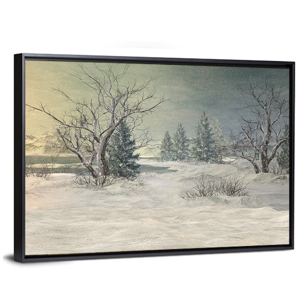Winter Tundra Landscape Wall Art