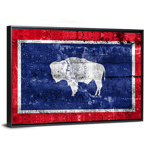 Flag of Wyoming State Wall Art