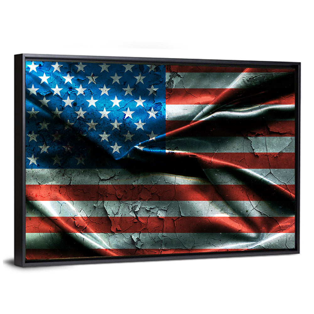 Distressed American Flag Wall Art