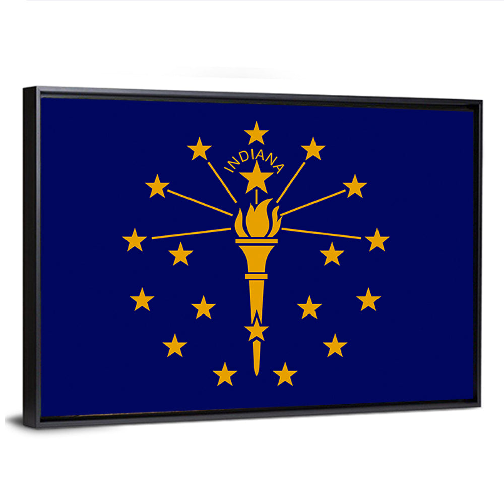 Indiana State Flag Graphic Wall Art
