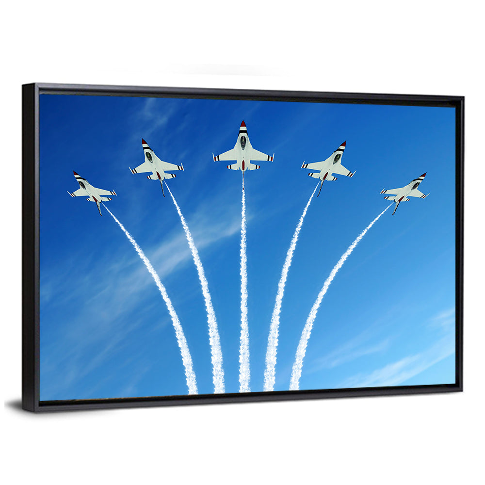 Military Fighter Jet During Demonstration Wall Art