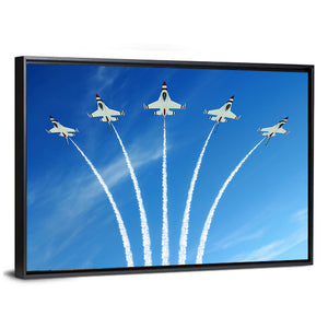 Military Fighter Jet During Demonstration Wall Art