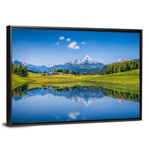 Summer Landscape In Alps Wall Art