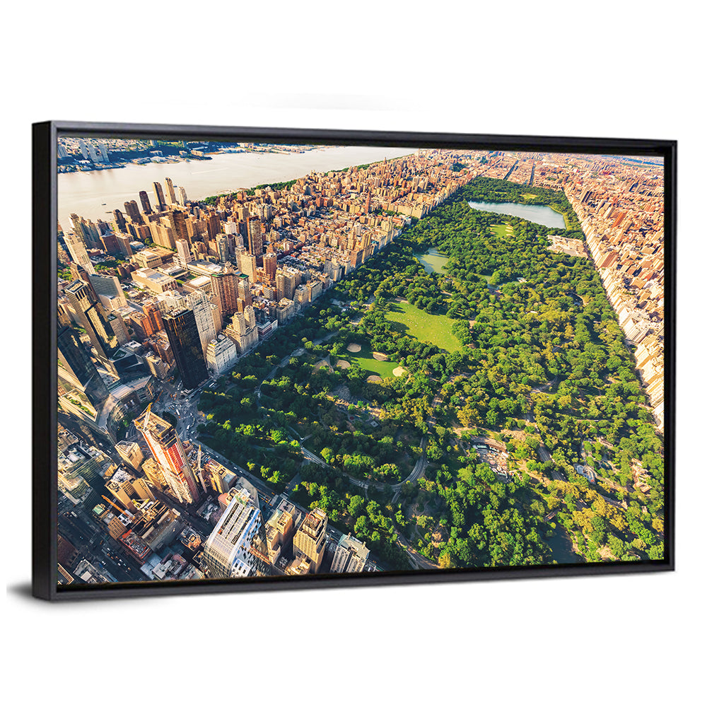 Manhattan Aerial Over Central Park Wall Art