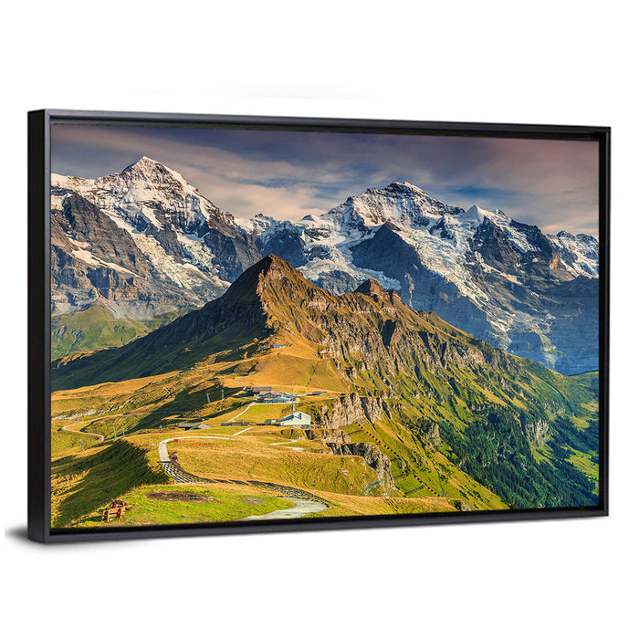 Eiger View from Grindelwald Wall Art as a framed canvas