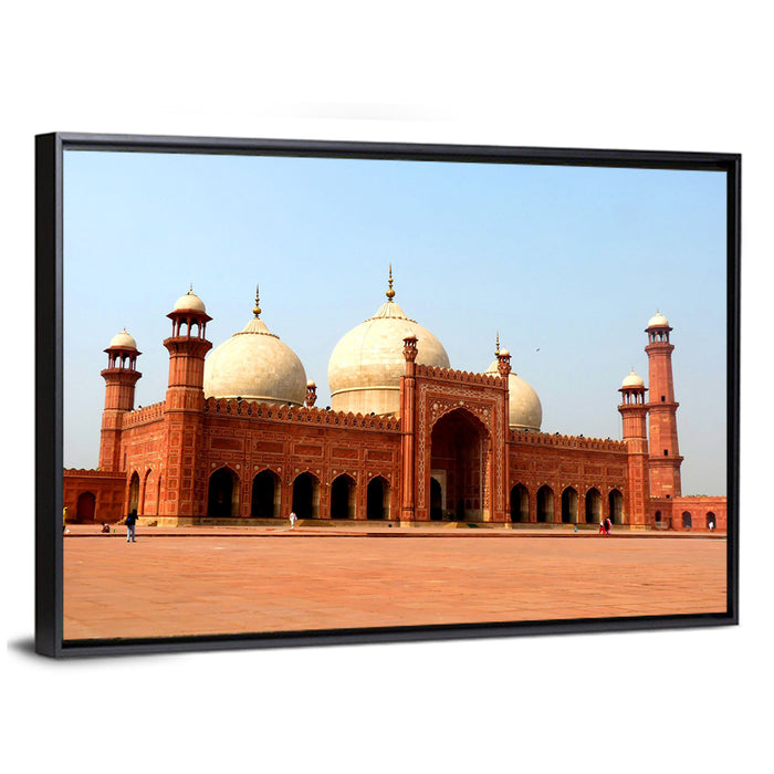 Badshahi Mosque, Lahore Wall Art as a framed canvas